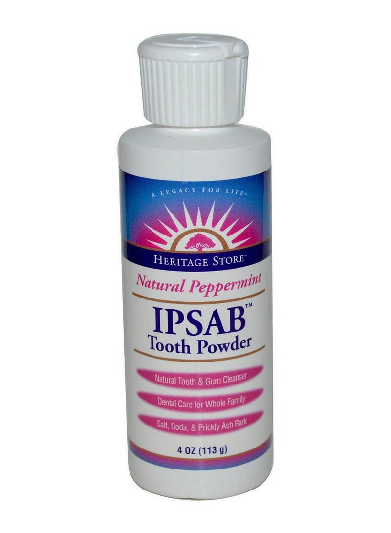 Natural Peppermint Ipsab Tooth Powder 113grams