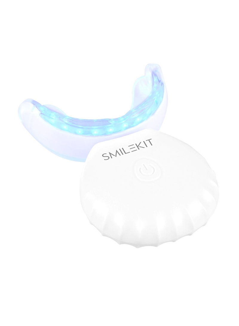 Home Wireless Teeth Whitening Kit 16 Points LED Blue Light Accelerator Whitening and Stain Removal White