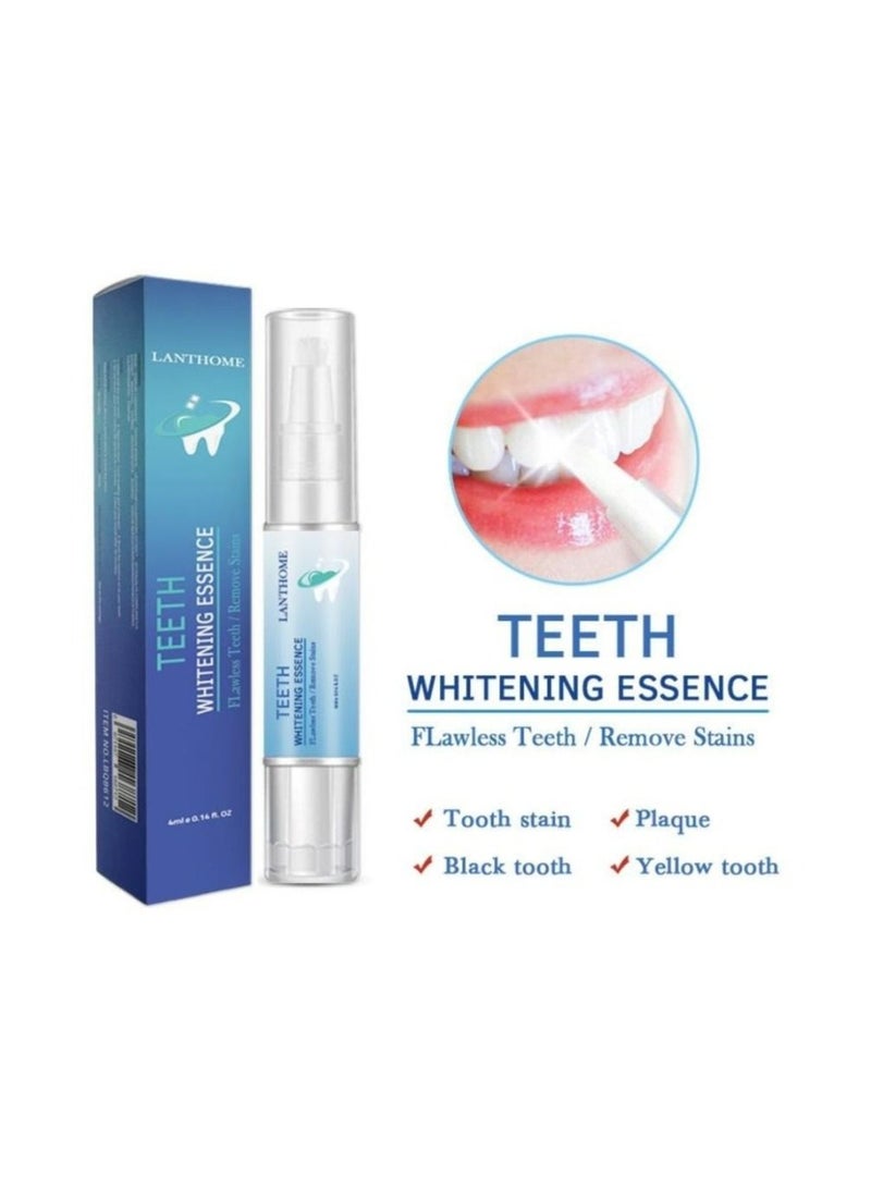 2 Pieces Teeth Whitening Pen With 1x4ml Natural Tooth Whitening Removes Stains Safely Painless No Sensitivity Travel-Friendly Easy To Use Best Effective Tooth Whitener Beautiful White Smile Liquid Pen