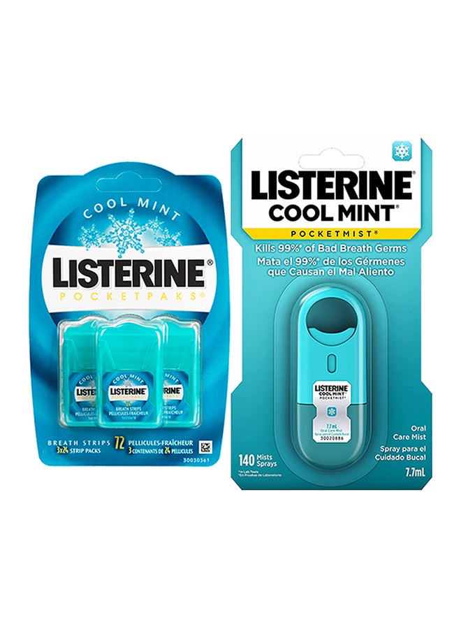 Cool Mint Pocketpaks & Pocketmist Set Blue 7.7ml