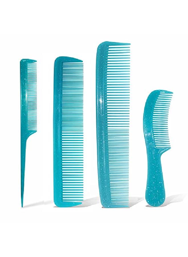 Styling Comb Set Cutting Combs Clipper Rat Tail Hair Beard Comb Wide And Fine Tooth Hair Dressing Comb For Women Men Parting Teasing Professional Barber Comb