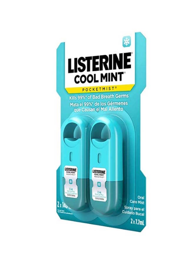 Pocketmist Cool Mint Mist Sprays 2x7.7ml