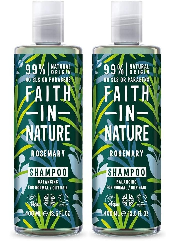 Rosemary Balancing Shampoo 400ml  pack of 2