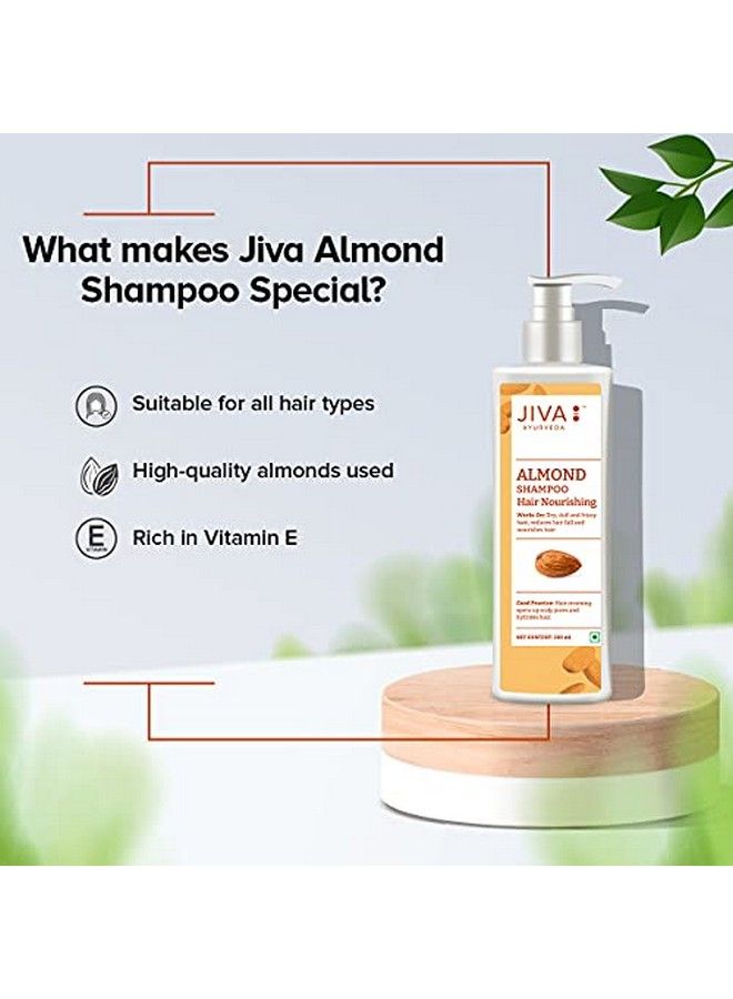 Almond Shampoo 200 Ml Pack Of 2 For All Hair Types Nourishes Your Hair Roots