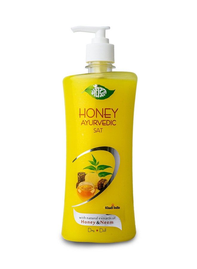 Honey Ayurvedic Shampoo 500Ml With Honey & Fenugreek Extracts For Shiny & Healthy Hair