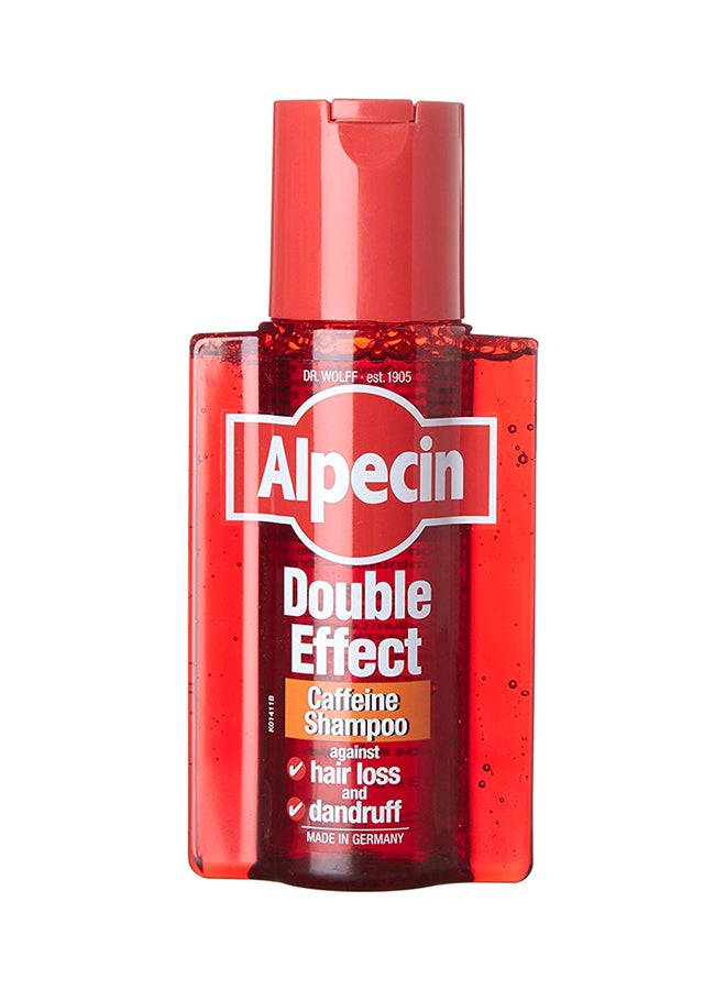 Double Effect Dandruff And Hair Loss Caffeine Shampoo Clear 200ml