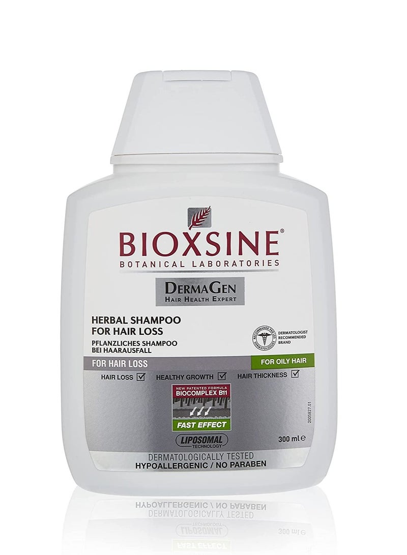 Bioxsine Shampoo For Oily Hair  Against Hair Loss In Men and Women 300Ml