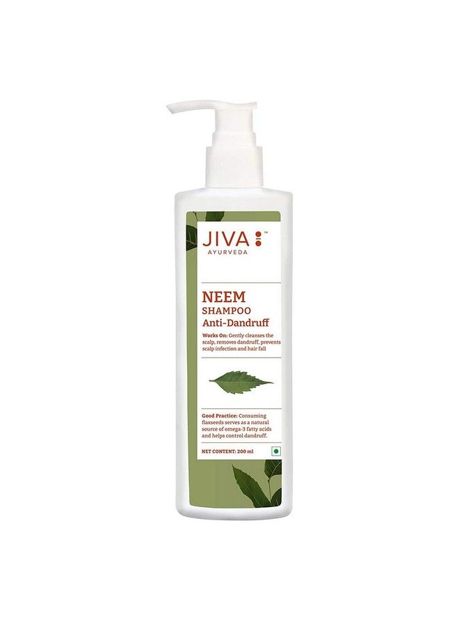 Neem Shampoo 200 Ml Pack Of 2 For All Hair Types Formulated By Doctors Ayurvedic Antidandruff Formula