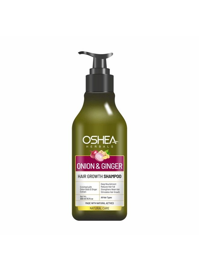 Herbals Onion & Ginger Hair Growth Shampoo I Enriched With Onion Bulb Ginger Extract I 300Ml