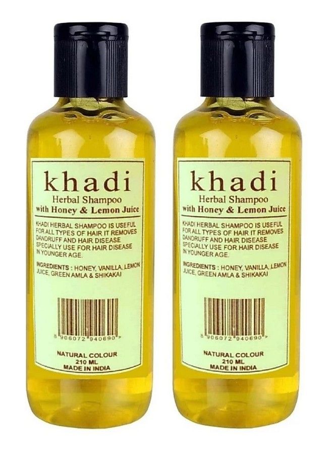 Honey & Lemon Juice Shampoo 420Ml Pack Of 2 Parvati Gramodyog Herbal Products Made In India