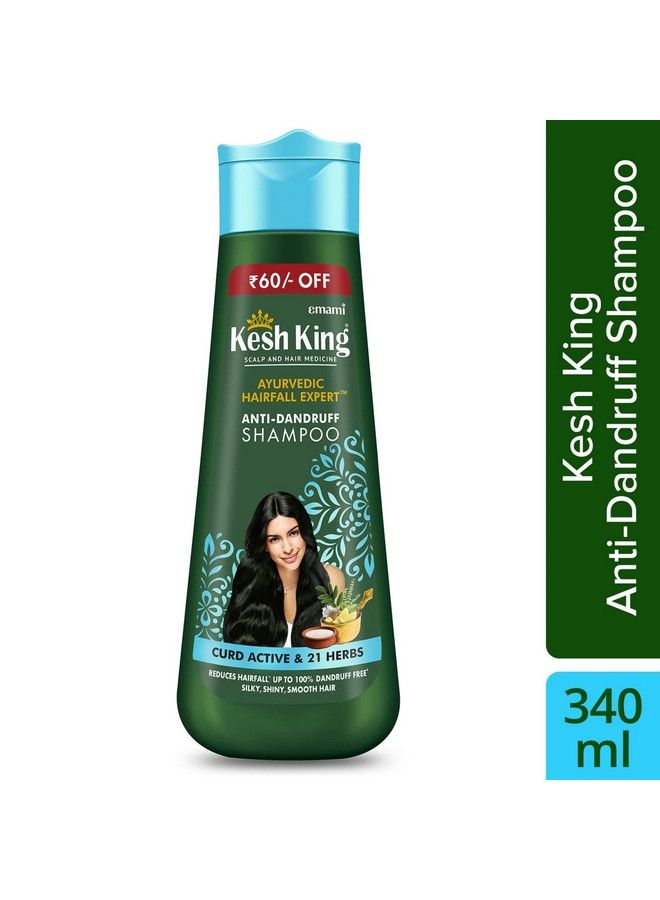 Ayurvedic Antidandruff Shampoo Up To 100% Dandruff Free Reduces Hair Fall 21 Natural Ingredients With The Goodness Of Curd Lemon And Neem For Unisex 340Ml