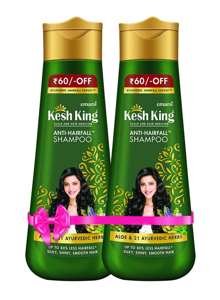 Pack of 2 Scalp And Hair Medicine Anti Hairfall Shampoo 340ml