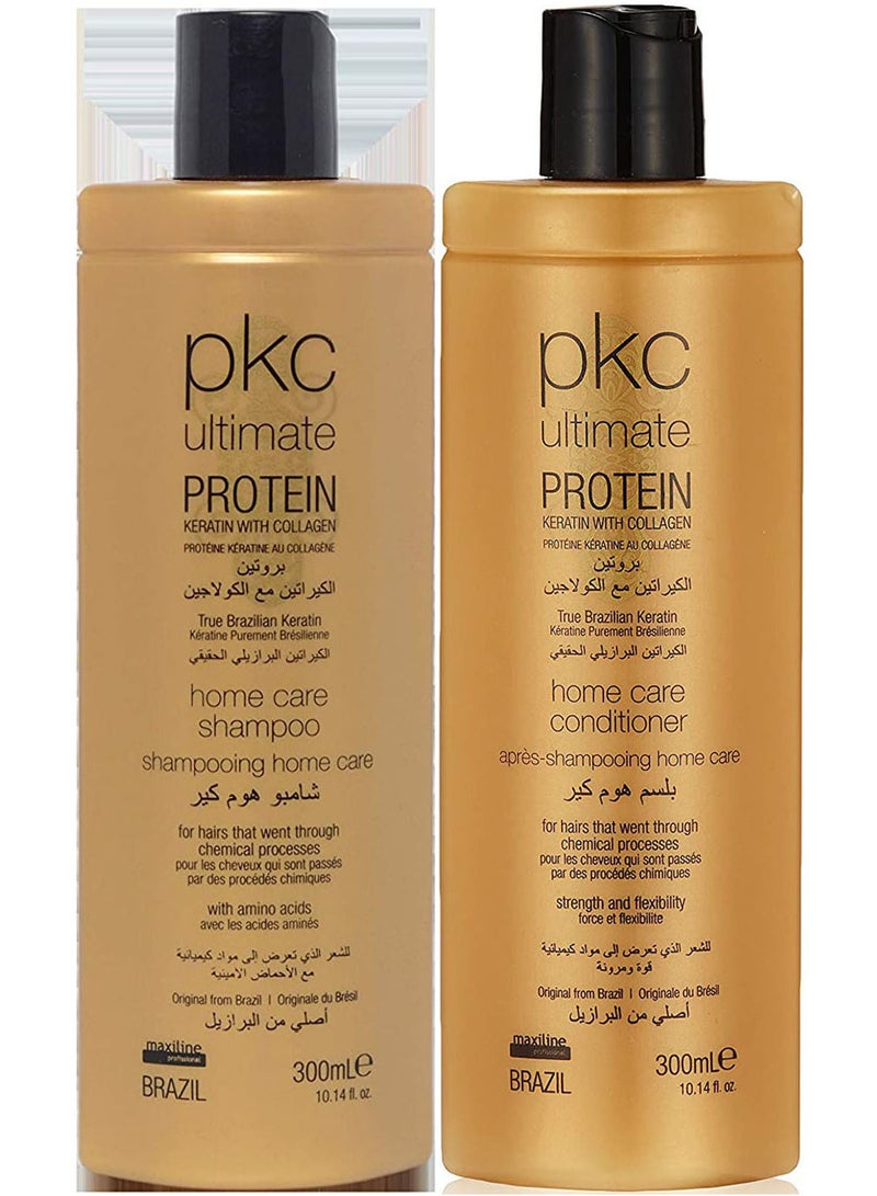 Ultimate Protein Keratin with Collagen Home Care Shampoo And Conditioner Set