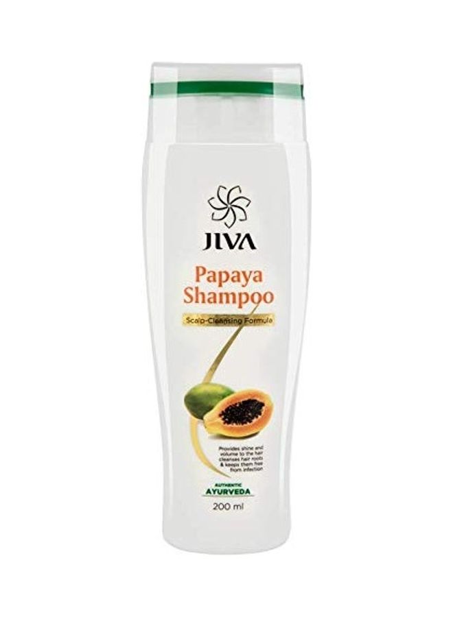Pack Of 3 Papaya Shampoo With Neem Soap White/Blue/Green 600ml