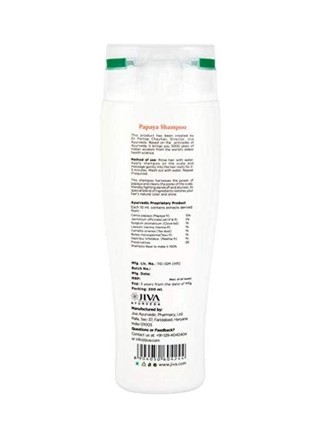Pack Of 3 Papaya Shampoo With Neem Soap White/Blue/Green 600ml