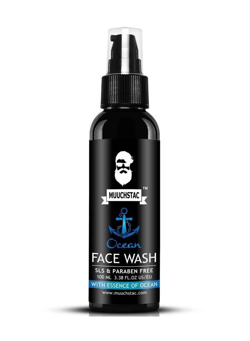 Herbal Shampoo With Inbuilt Conditioner Anti Dandruff & Anti Hairfall 200ml Ocean Face Wash All Skin Types 100ml