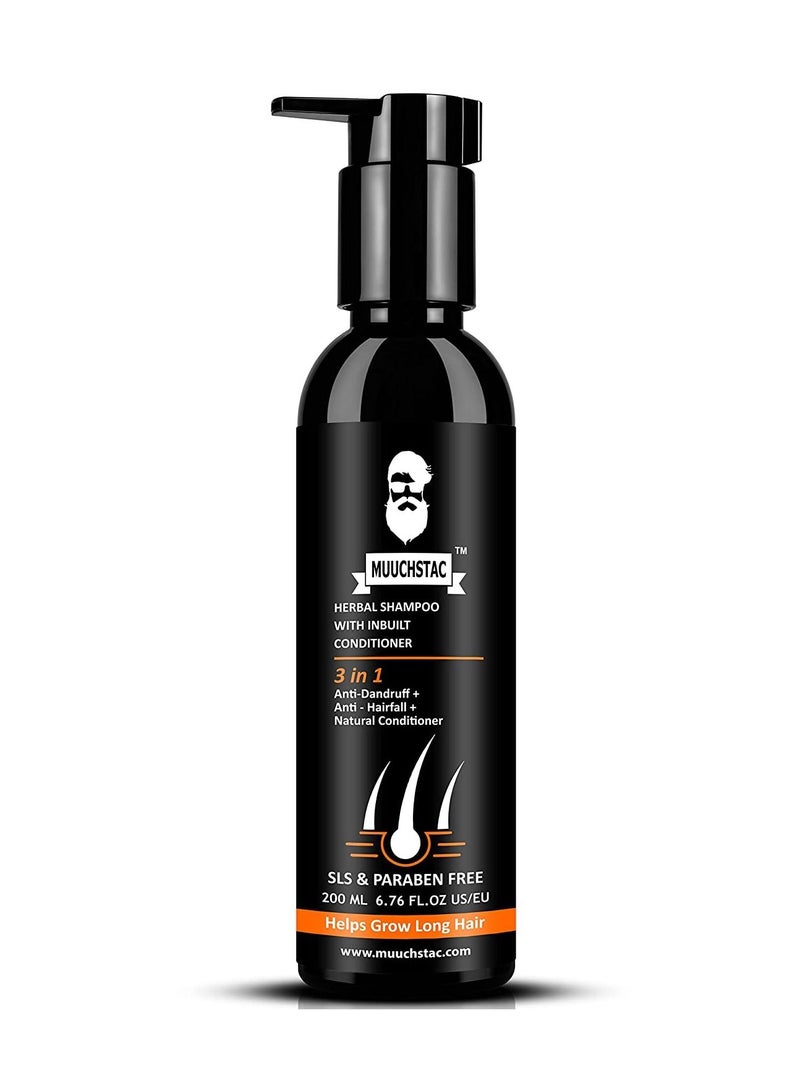 Herbal Shampoo With Inbuilt Conditioner Anti Dandruff & Anti Hairfall 200ml Ocean Face Wash All Skin Types 100ml