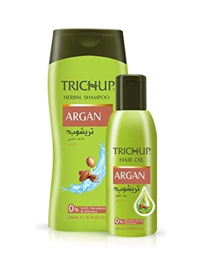 Argan Hair Oil and Shampoo Green 200ml