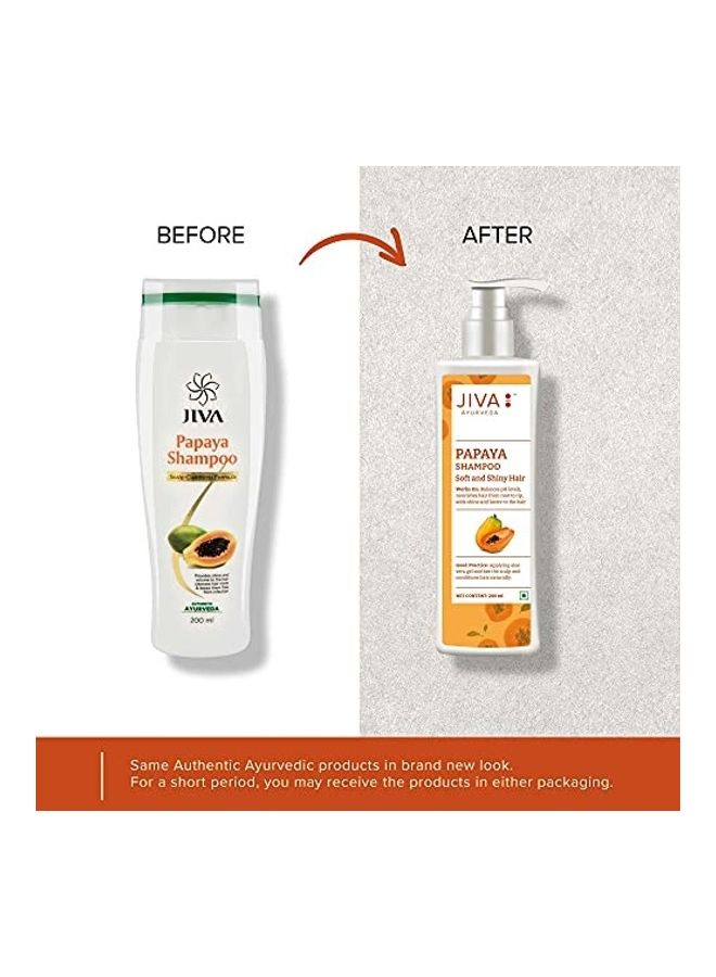 Pack Of 2 Ayurveda Papaya Shampoo Multicolour 400ml