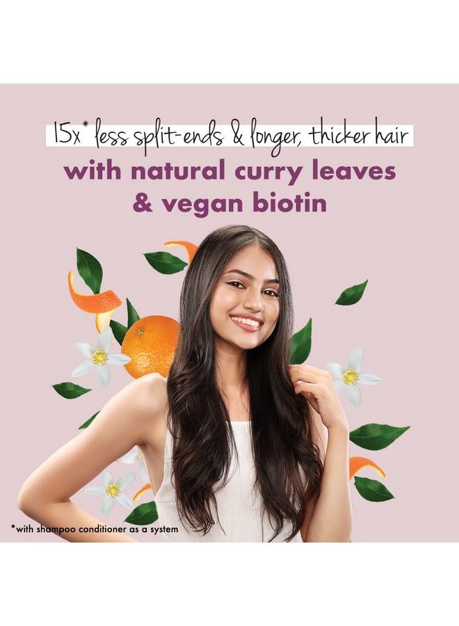Curry Leaves Biotin & Mandarin Paraben Free Conditioner For Long & Strong Hair 400Ml