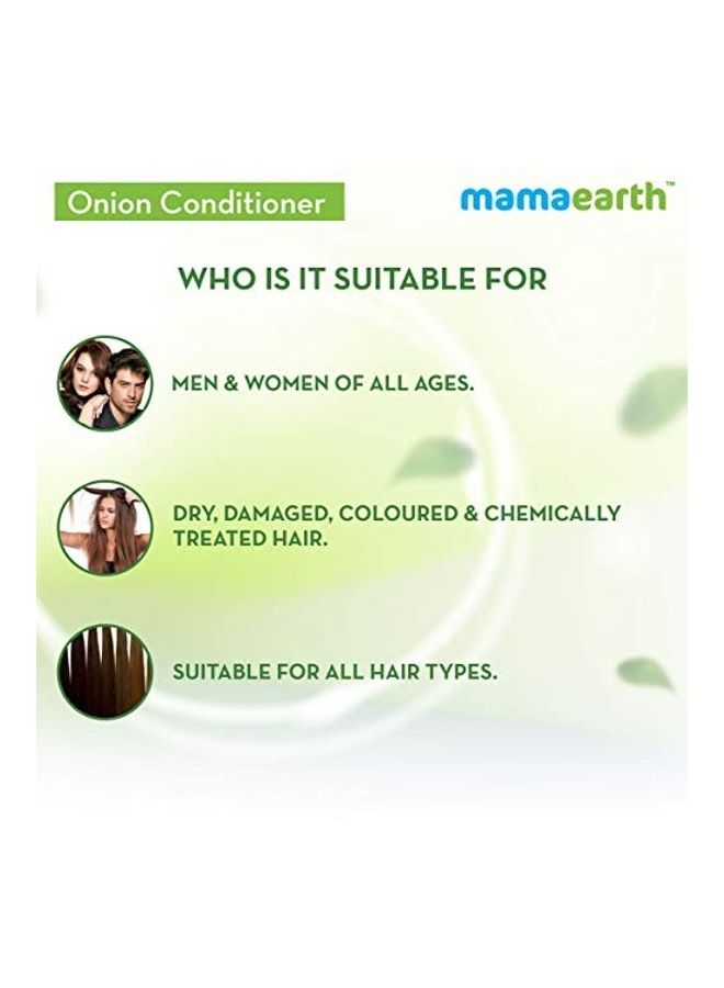 Onion Conditioner for Hair Growth & Hair Fall Control with Coconut Oil 400ml White 400ml