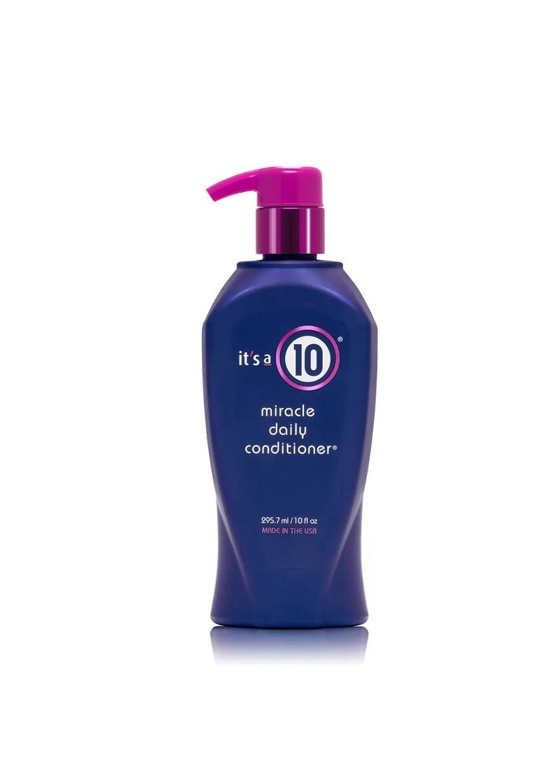 It’s A 10 Miracle Daily Conditioner – 10 oz | Lightweight Hydration & Deep Nourishment | Frizz Control, Shine Enhancement & Color-Safe Formula