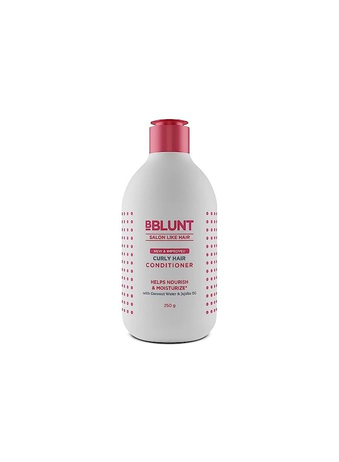 BBLUNT Curly Hair Conditioner with Coconut Water and Jojoba Oil 250 ML