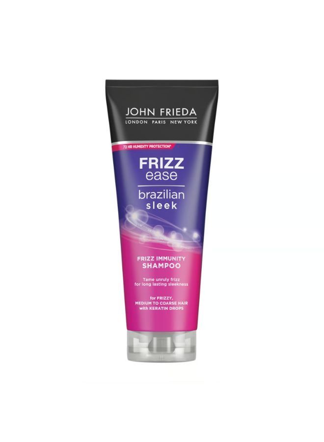 Frizz Ease Brazilian Sleek Frizz Immunity Shampoo 250ml