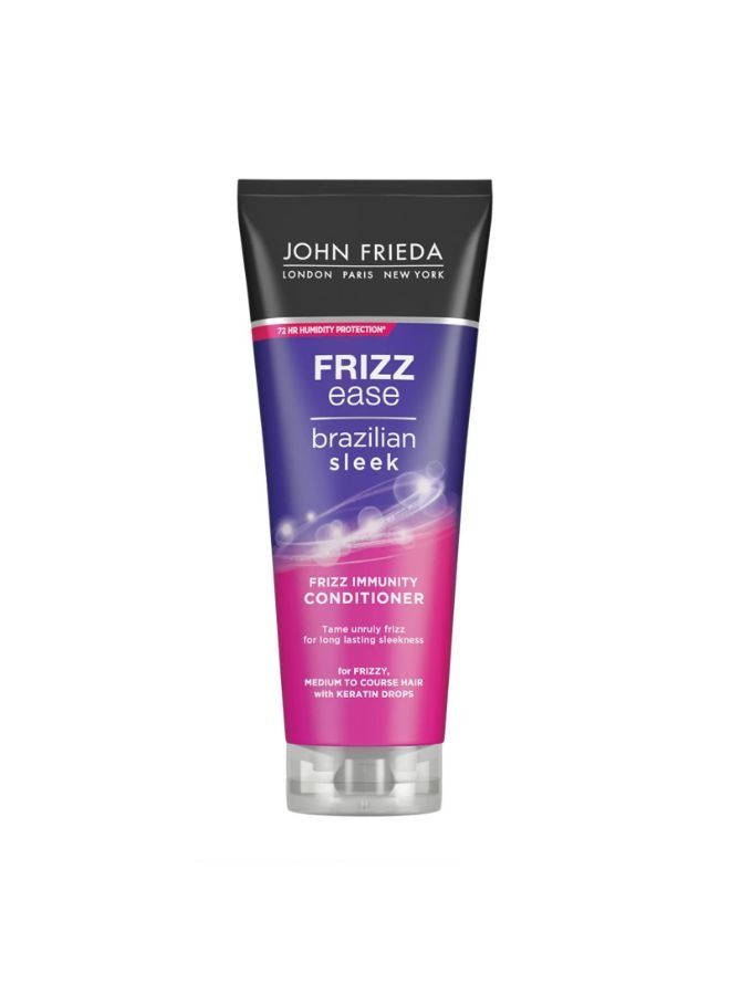 Frizz Ease Brazilian Sleek Frizz Immunity Conditioner 250ml