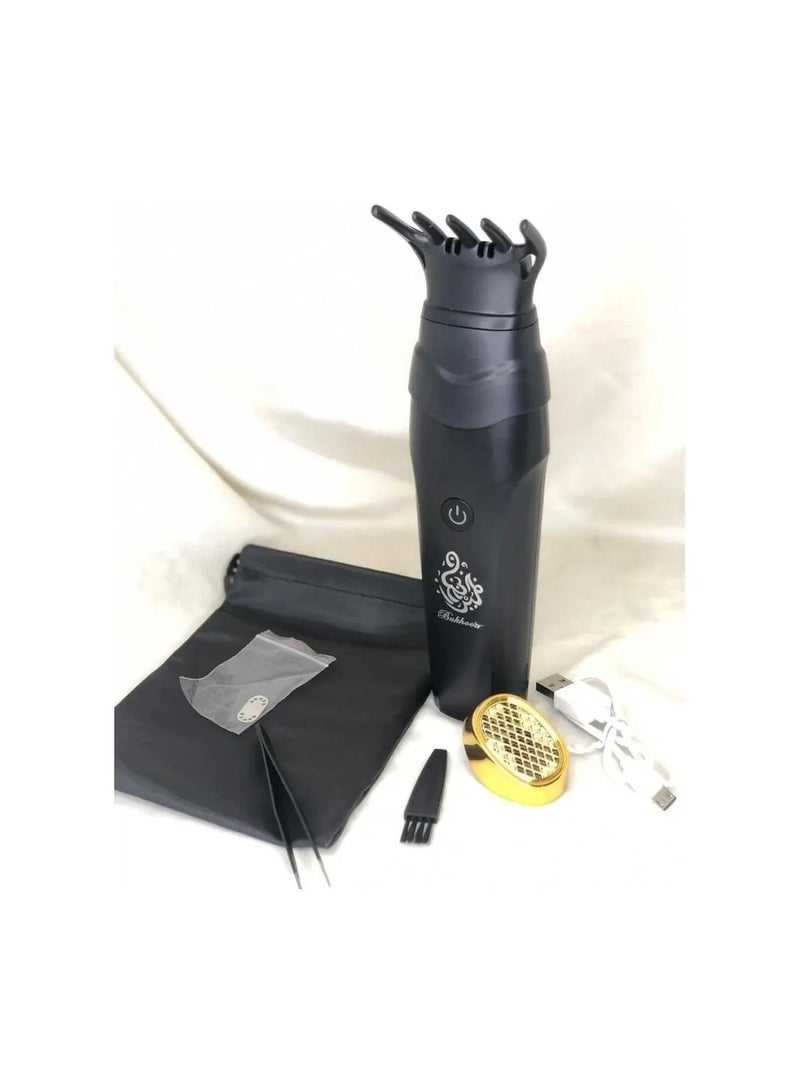 Smart Rechargeable Handheld Burner With Comb Black