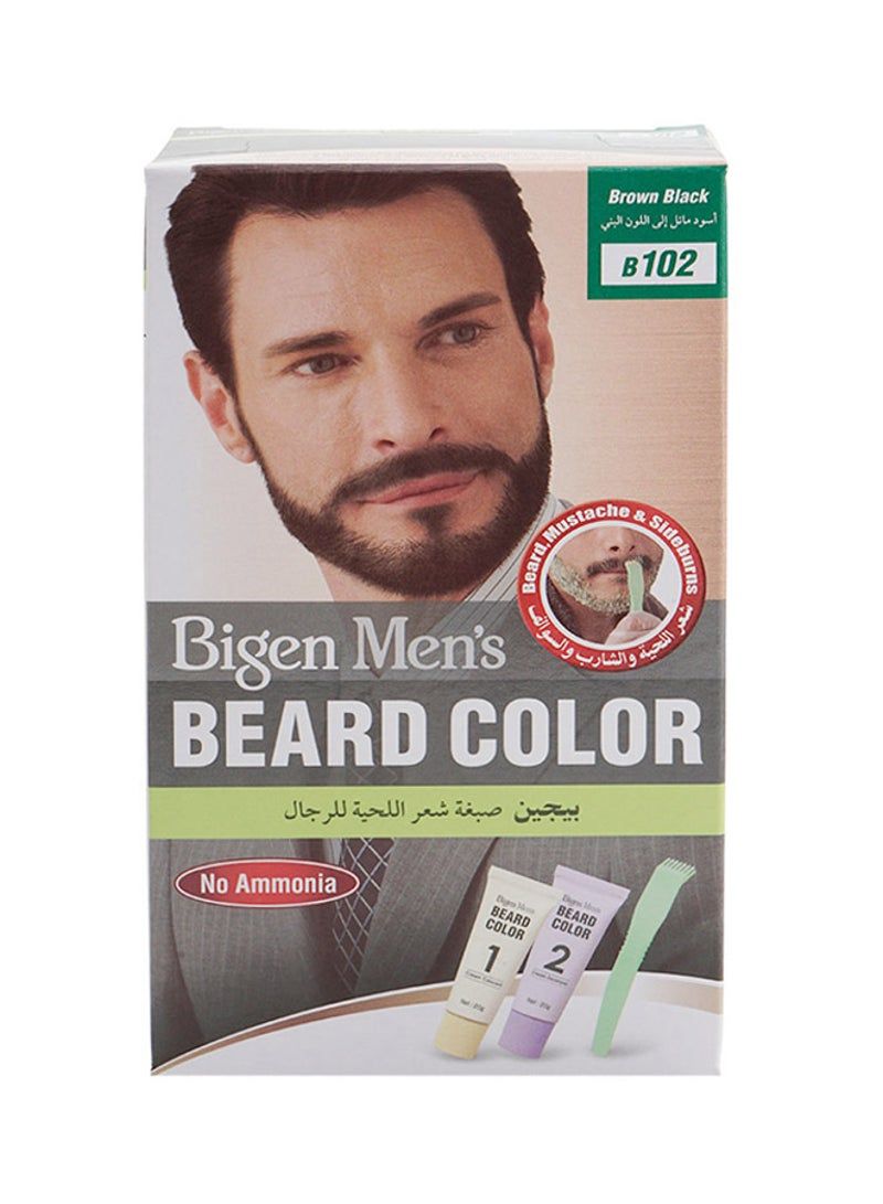 Men's Beard Color B102 Brown Black Brown/Black 40g