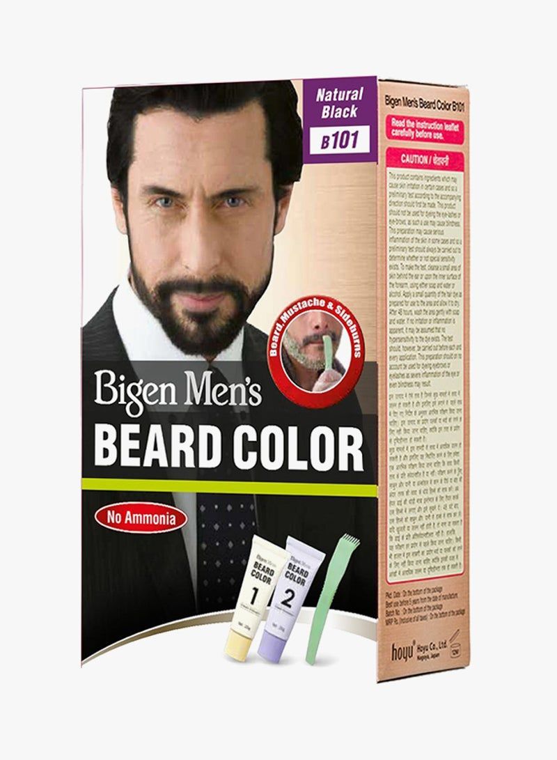 Mens Beard Color B101 Natural Black B101 Natural Black 40g