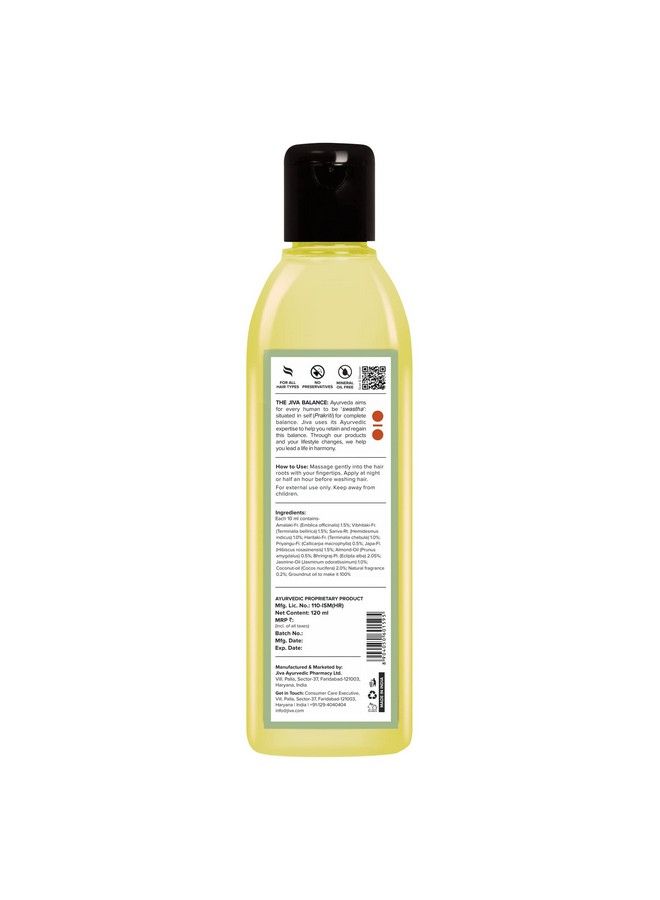 Amla Oil ; 100% Pure & Natural ; Helpsful In Hair Growth Hair Conditioning Retain Natural Hair Color 120 Ml (Pack Of 4)
