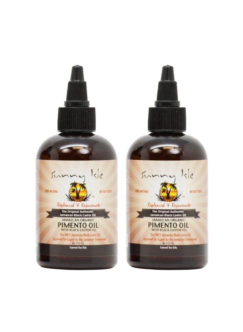 Jamaican Organic Pimento Oil With Black Castor Oil Clear