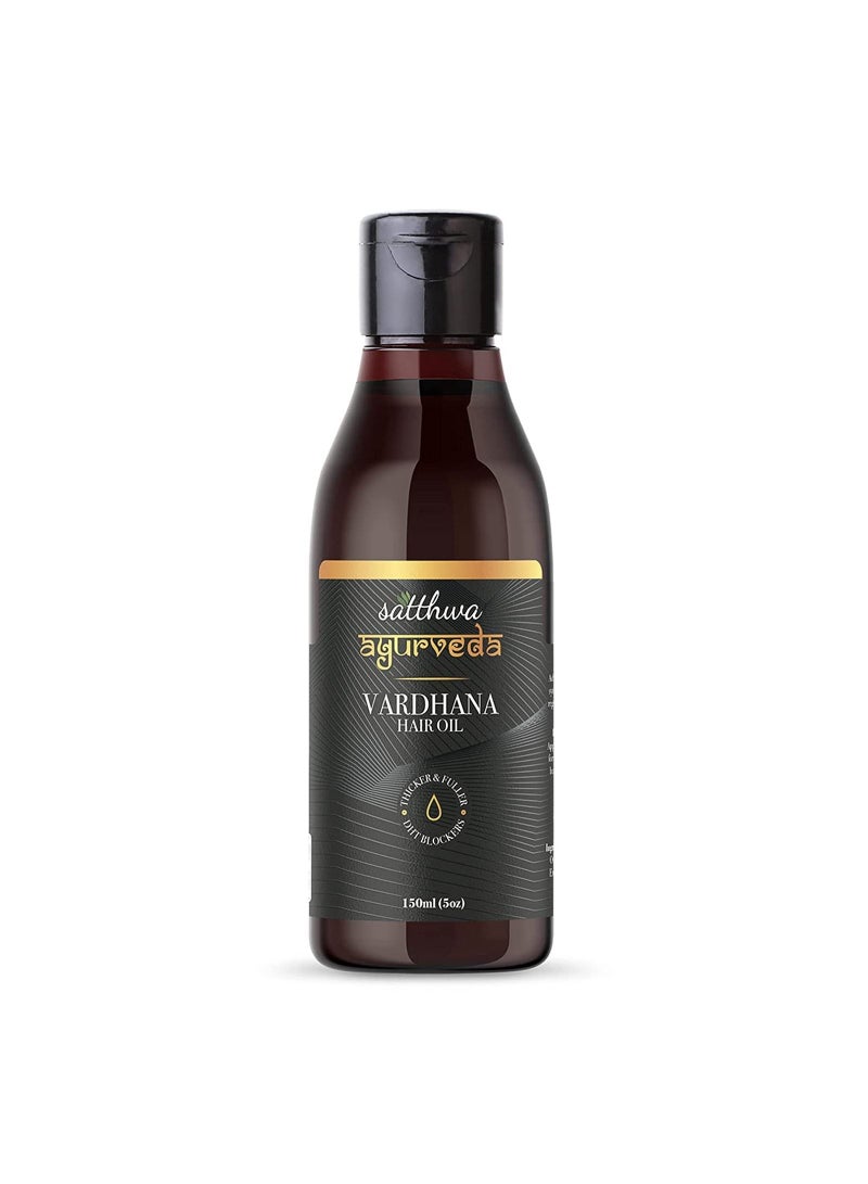 Vardhana Hair Oil With Pumpkin Seed Oil And Saw Palmetto as Natural DHT Blockers 150ml