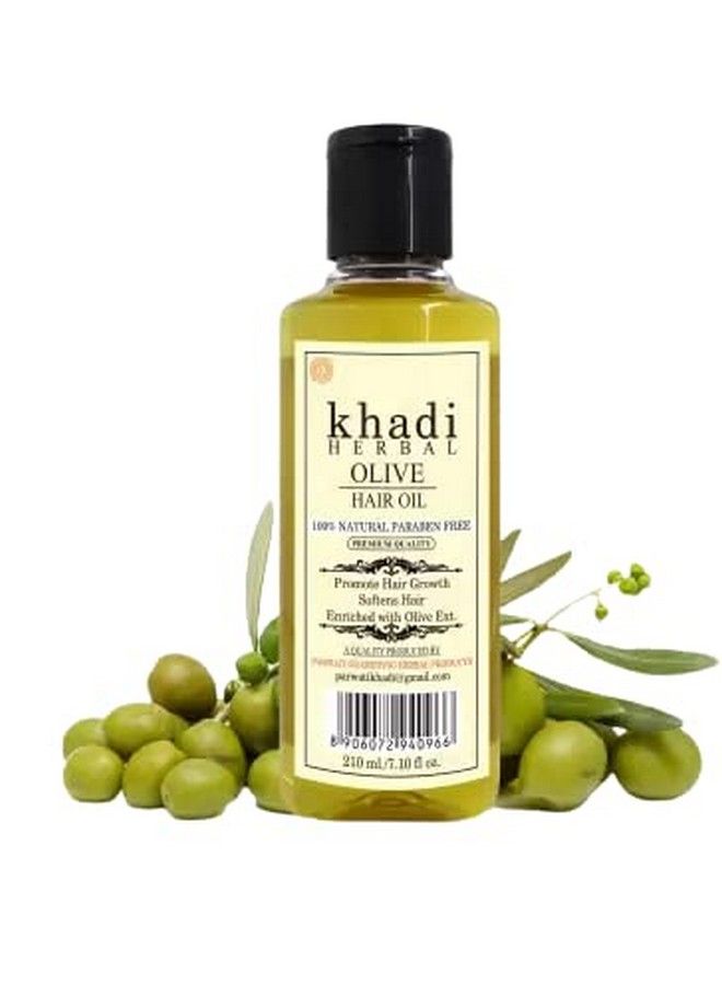 Organic Olive Hair Oil 210Ml Pack Of 1 Rich In Vitamins A E And Antioxidants.