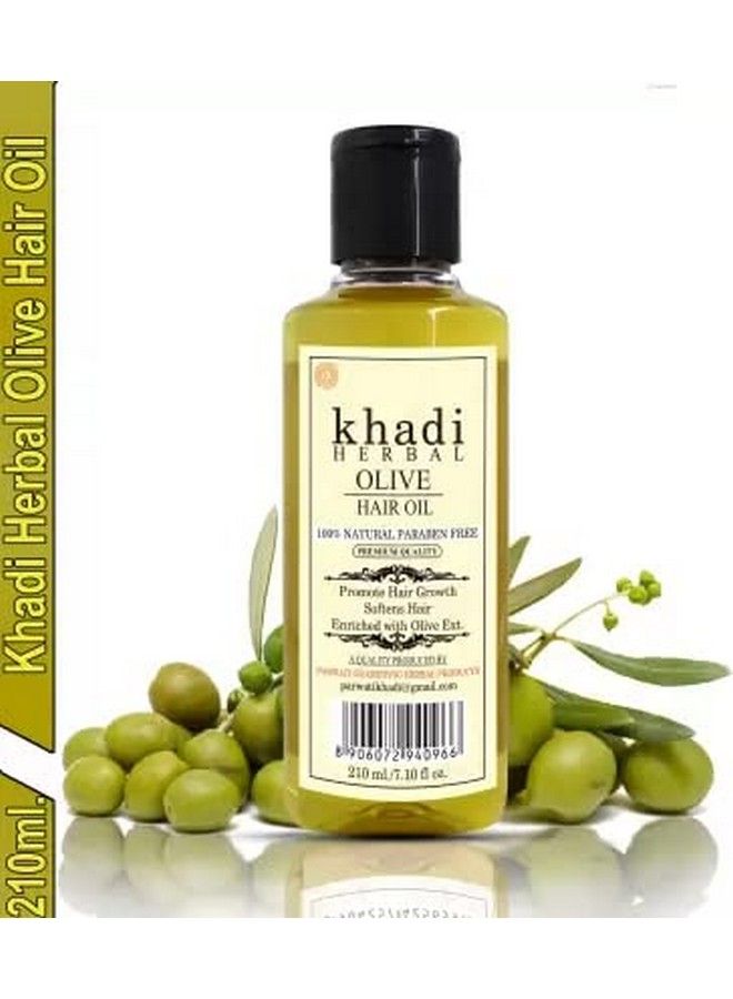 Organic Olive Hair Oil 210Ml Pack Of 1 Rich In Vitamins A E And Antioxidants.