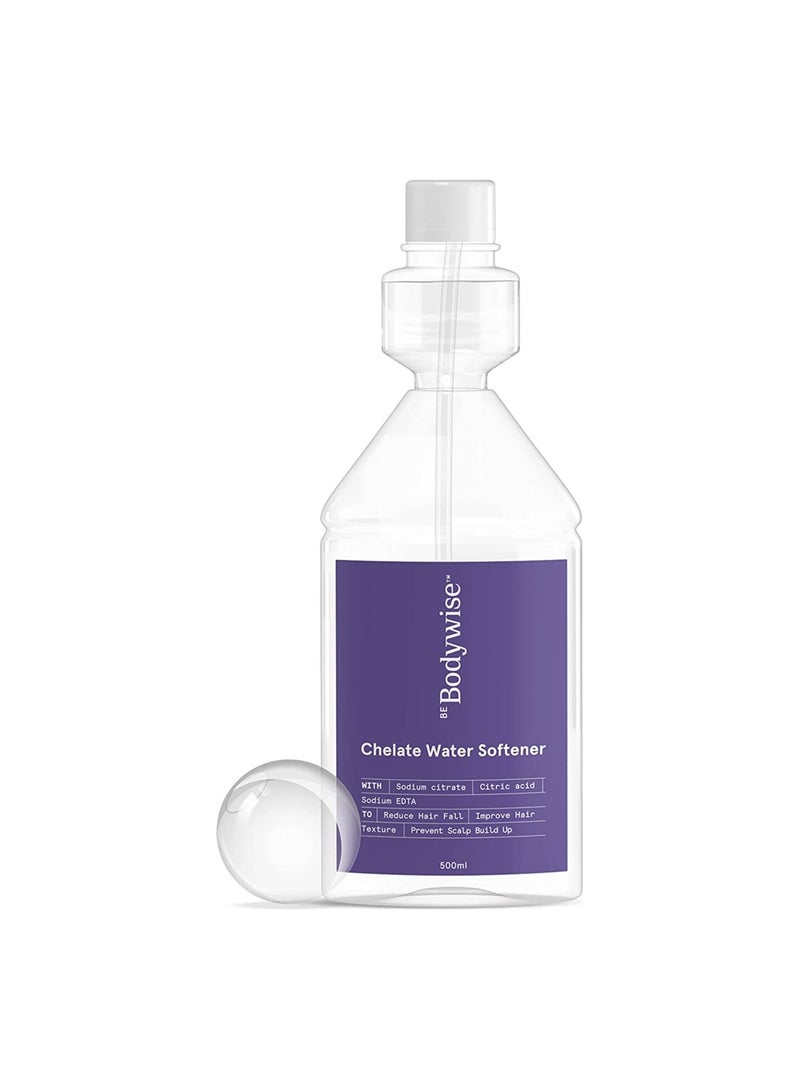 Bodywise Chelate Water Softener for Women 500ml | Hard Water Softening Solution for Healthier Hair | Helps to Balances pH