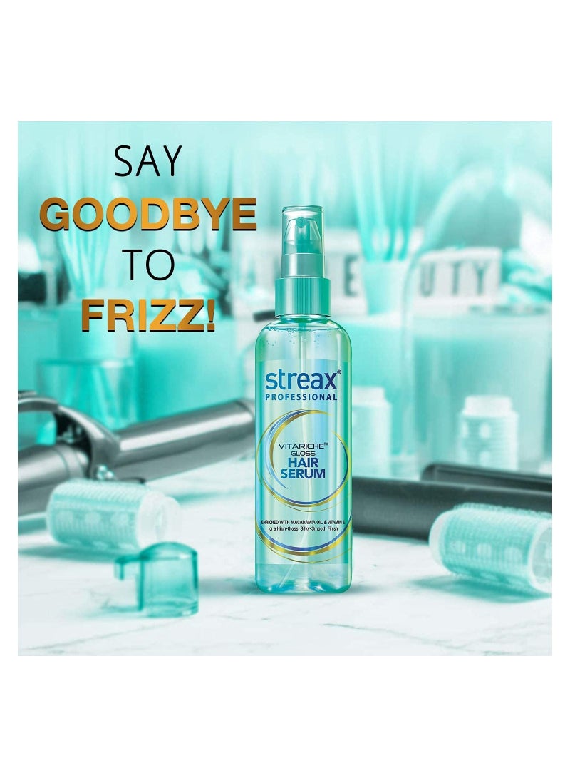 Vitariche Gloss Hair Serum For Women & Men Enriched With Macademia Oil And Vitamin E For Gorgeous & Shiny Hair 100ml