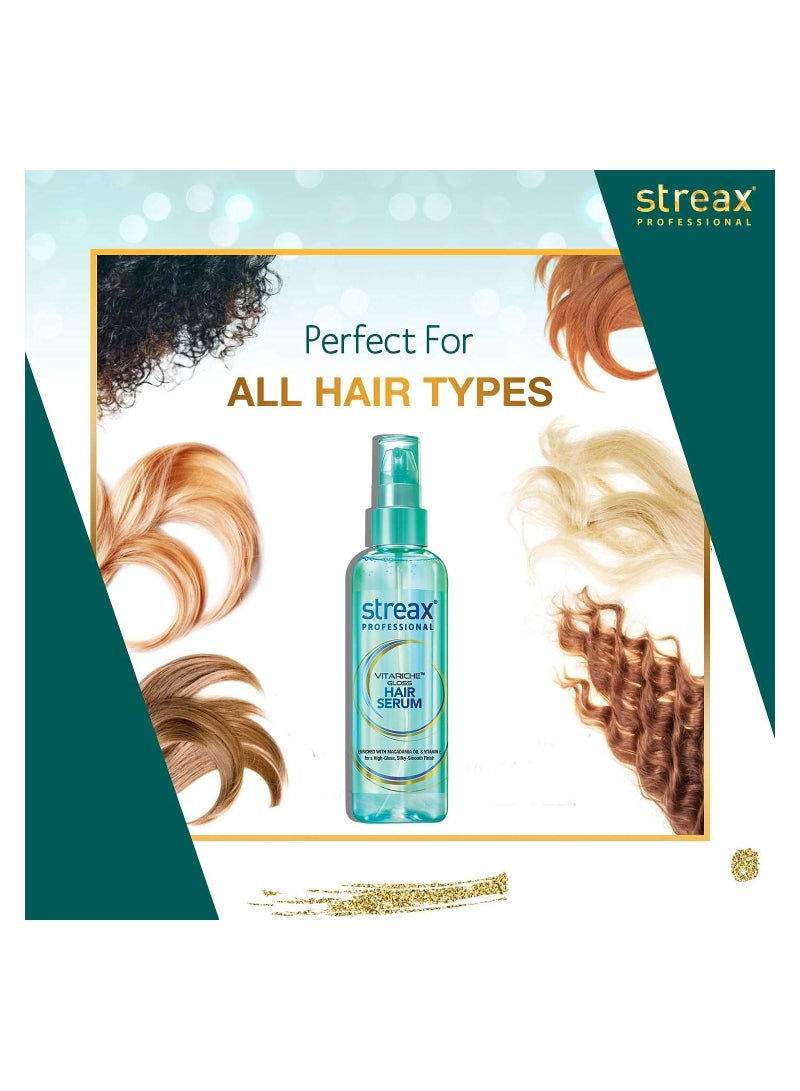 Vitariche Gloss Hair Serum For Women & Men Enriched With Macademia Oil And Vitamin E For Gorgeous & Shiny Hair 100ml
