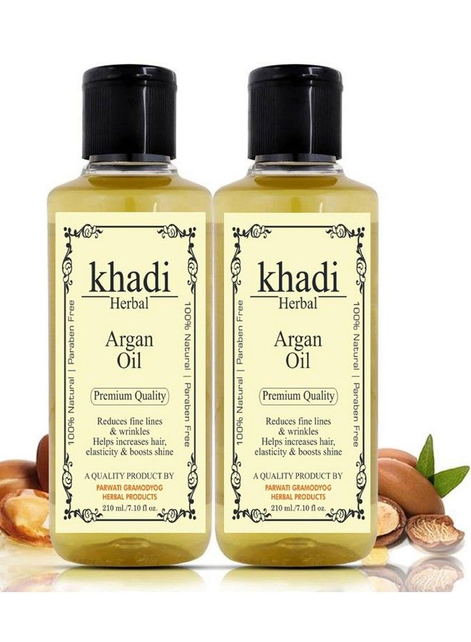 Argan Hair Oil Cold Pressed No Mineral Oil & Silicones (Pack Of 2)