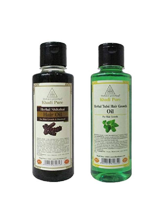 Shikakai & Tulsi Hair Growth Hair Oil 210 ml (Pack of 2)