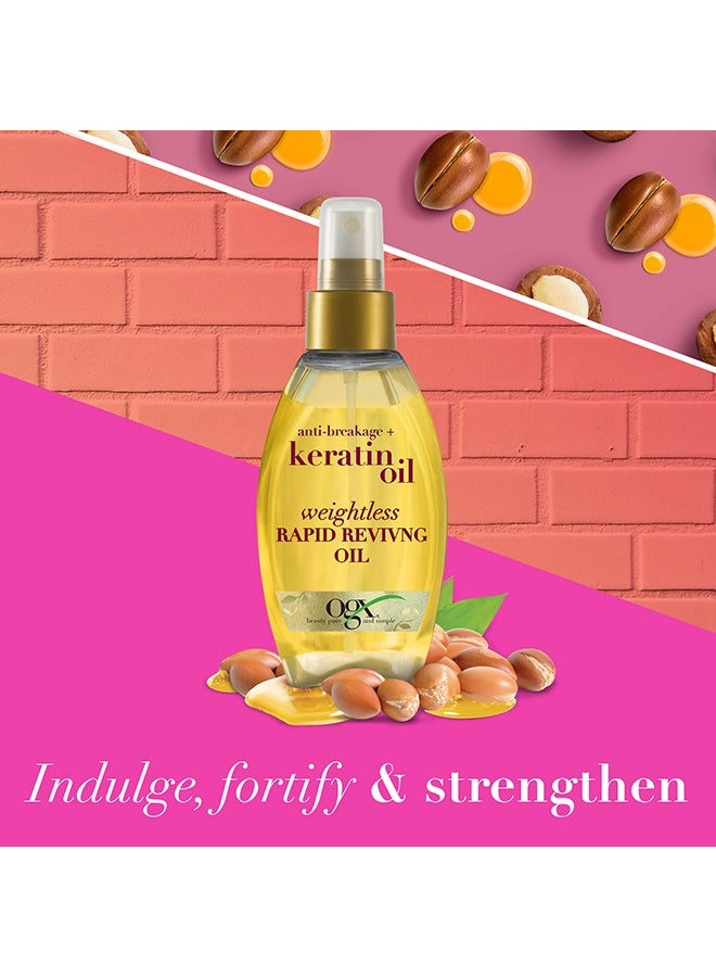 Hair Oil Anti-Breakage with Keratin Oil Rapid Reviving Spray New Formula 118ml