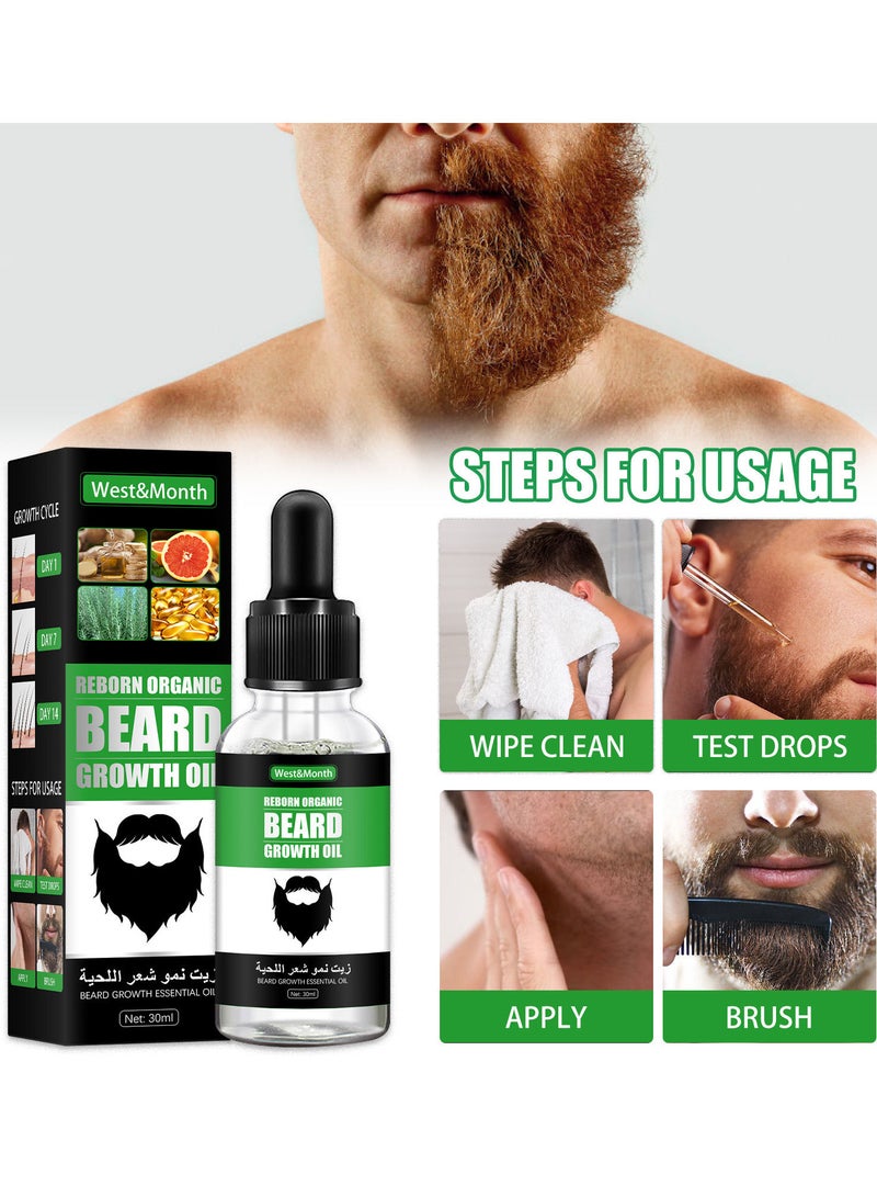 Beard Growth Essence Oil Essential Oils Liquid Hair Grower Oil Hair Maintenance Beard Chest Hair Growth Solution