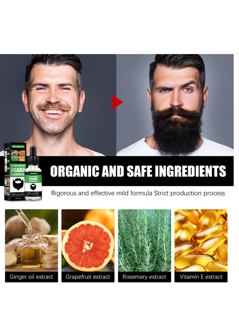 Beard Growth Essence Oil Essential Oils Liquid Hair Grower Oil Hair Maintenance Beard Chest Hair Growth Solution