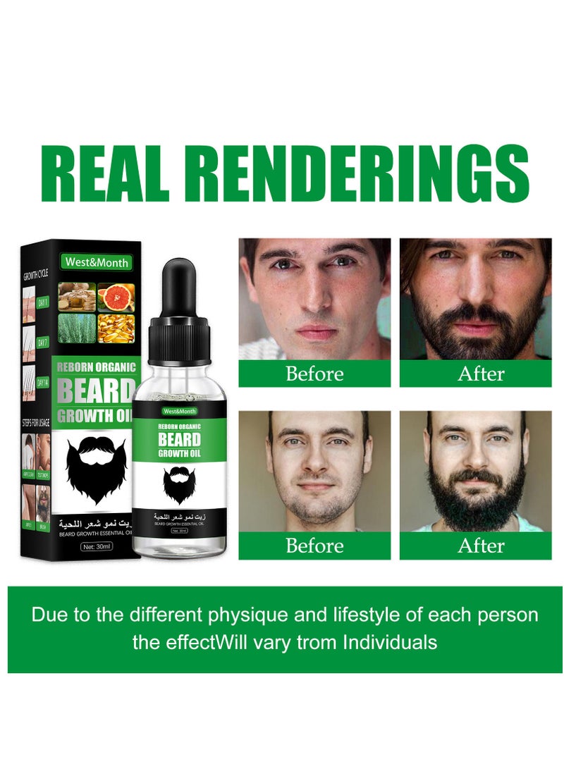 Beard Growth Essence Oil Essential Oils Liquid Hair Grower Oil Hair Maintenance Beard Chest Hair Growth Solution