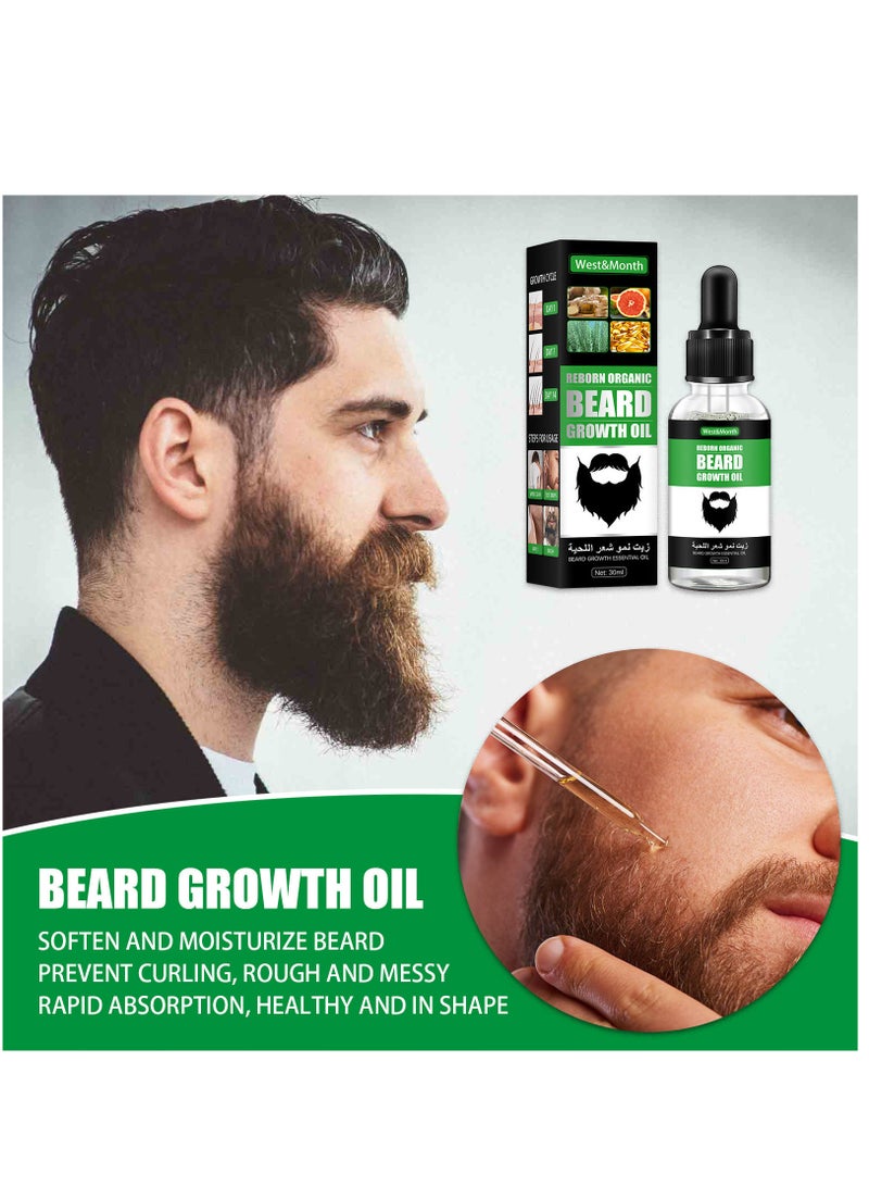 Beard Growth Essence Oil Essential Oils Liquid Hair Grower Oil Hair Maintenance Beard Chest Hair Growth Solution