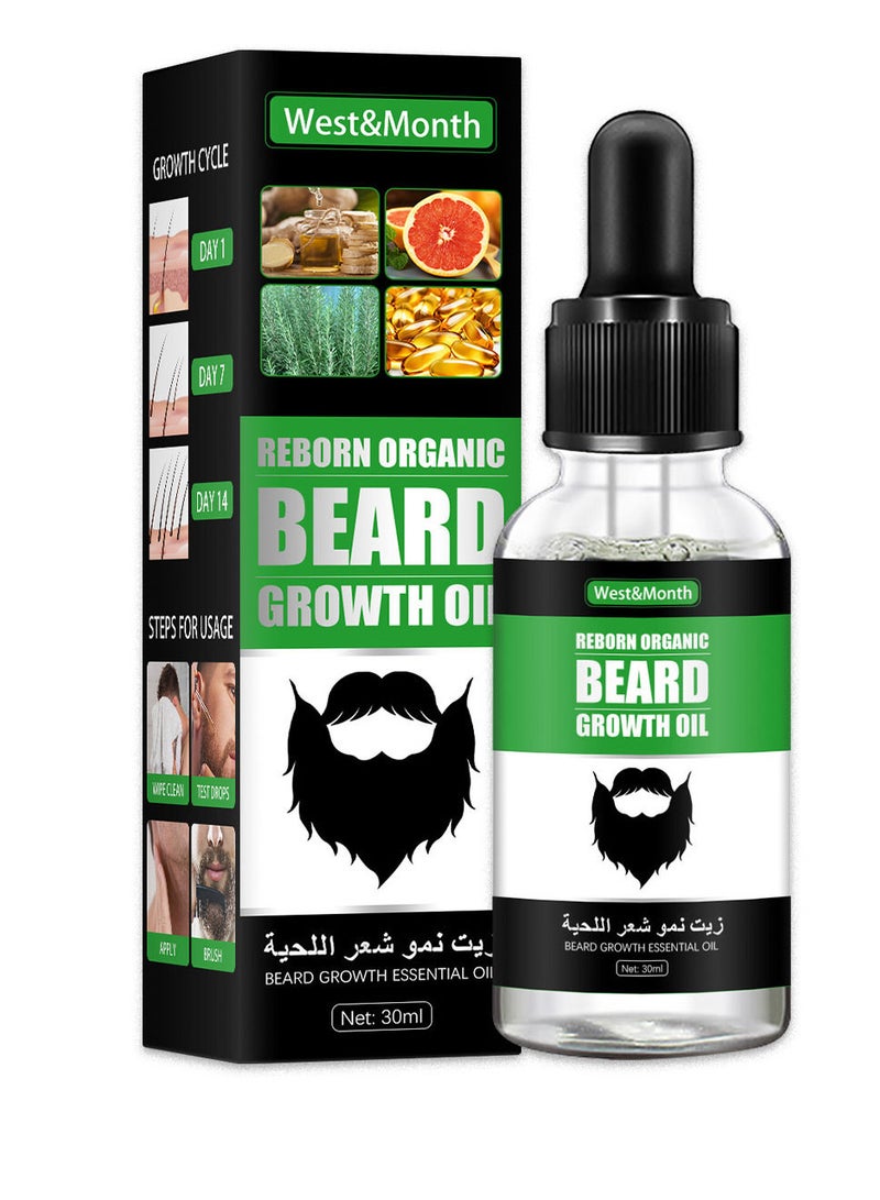 Beard Growth Essence Oil Essential Oils Liquid Hair Grower Oil Hair Maintenance Beard Chest Hair Growth Solution