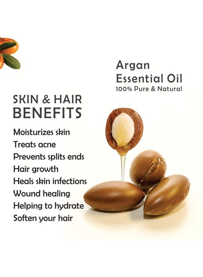 Argan Essential Oil For Skin And Hair (Pure & Natural) (Pack Of 2 15 Ml Each)