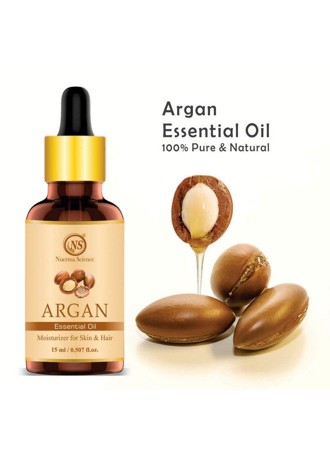 Argan Essential Oil For Skin And Hair (Pure & Natural) (Pack Of 2 15 Ml Each)